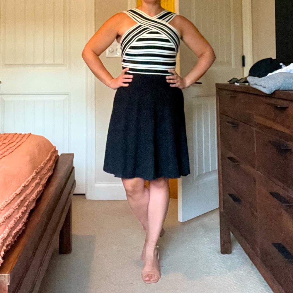 Maeve Black & White Dress size 6 (UK 10)